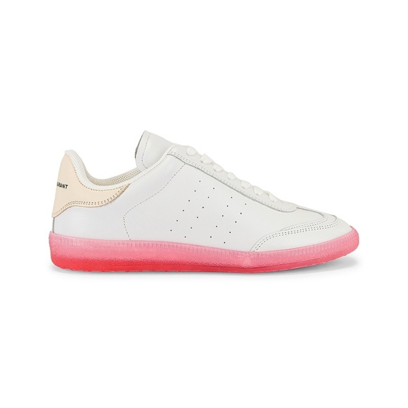 - NEW Isabel Marant Bryvee Sneaker Pink White 0735 - Picture 1 of 10